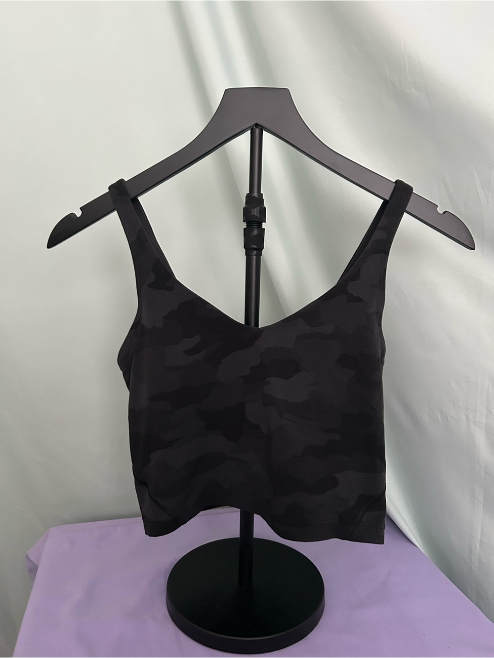 Lululemon Align Tank Top Black Camouflage Size 4 EUC